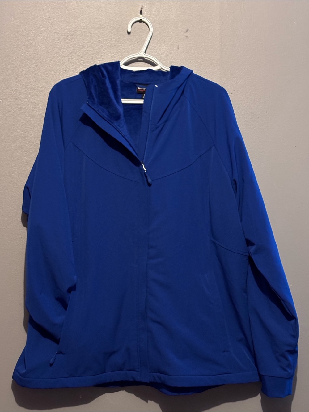 Kirkland Signature Blue Fuzzy-Lined Softshell Jacket
